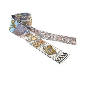 Louis Vuitton Blush Silk Jue De Louis BB Bandeau Scarf